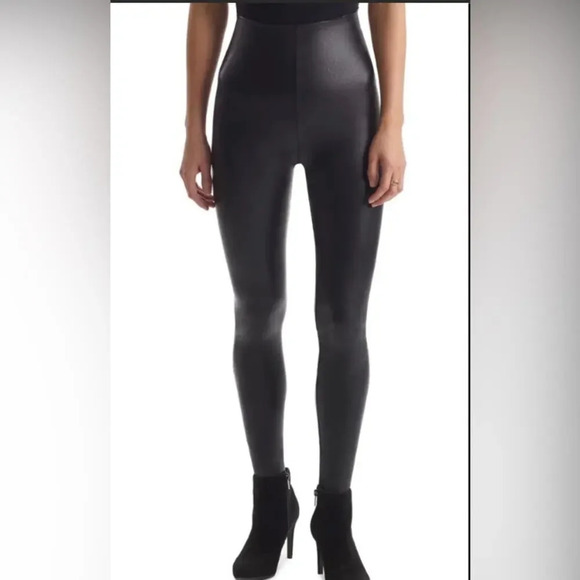 Commando Faux Leather Leggings Black Size Medium - Picture 1 of 6